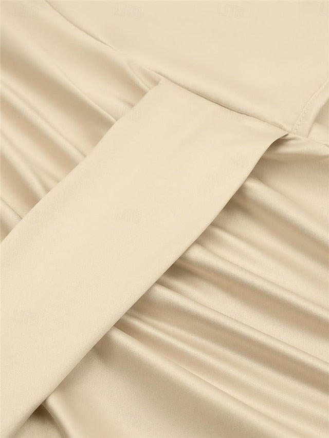 Women's Casual Dress Midi Dress Ruched Wedding Party