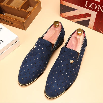 Plus Loafers Slip-Ons Shoes Drive Size Men's