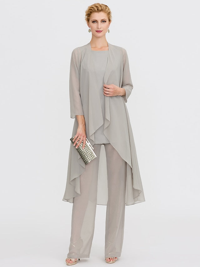 Beach of 3 Wedding Piece Bride the Mother Pantsuit
