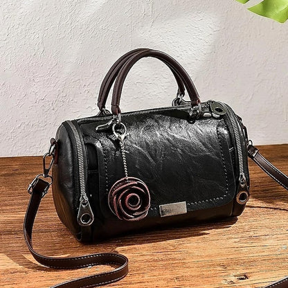 Vintage-Stil Floral Handtasche Damen Kunstleder