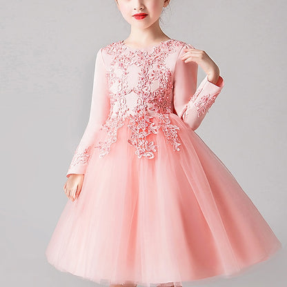 Girls' Girl Flower Princess Party Dress
