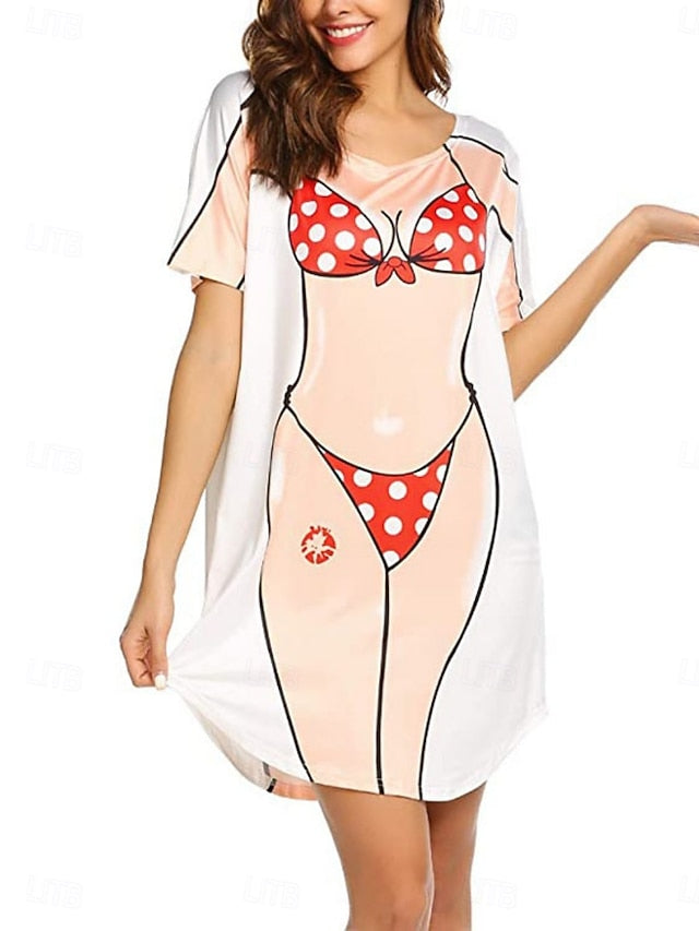 Women's Swimdress Swimsuit Dress Vacation Beach Wear