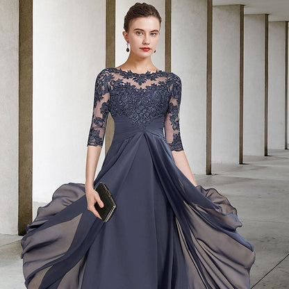 A-Line of Bride Plus Elegant Size Guest the Mother Dress Wedding