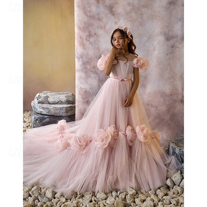Flower First Dress Communion Girls' Party Girl