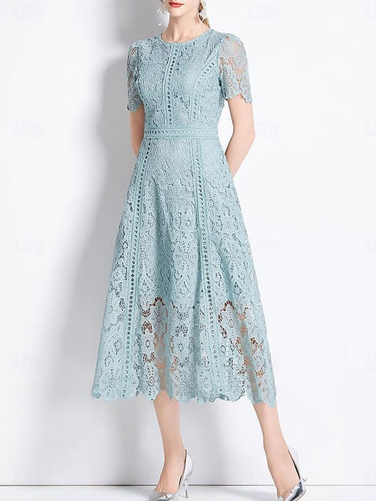 Bride Dress Neck the Mother Crew Length Tea of Elegant