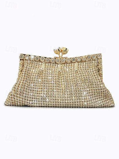 Rhinestone Purse Green – Vintage Sage Clutch Women's