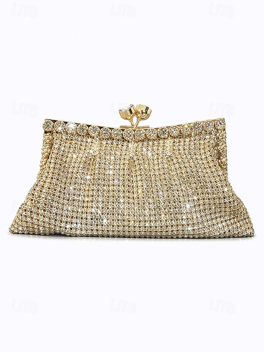 Rhinestone Purse Green – Vintage Sage Clutch Women's