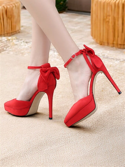Stiletto Strap Elegant Platform Ankle Heels Women's with