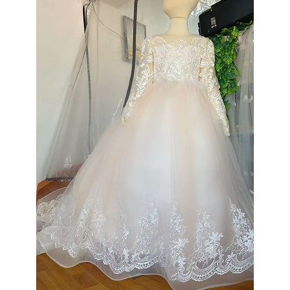 Party Wedding Girl Girls' Princess Flower Dress