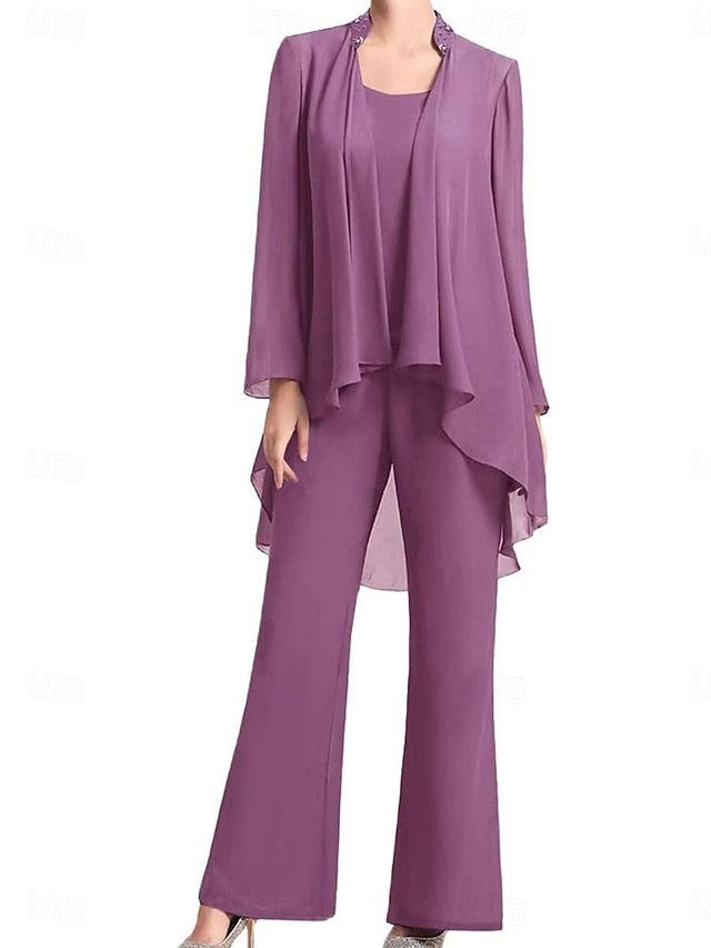 Elegant Bride Pantsuit Dress the of Wedding Simple Guest Mother