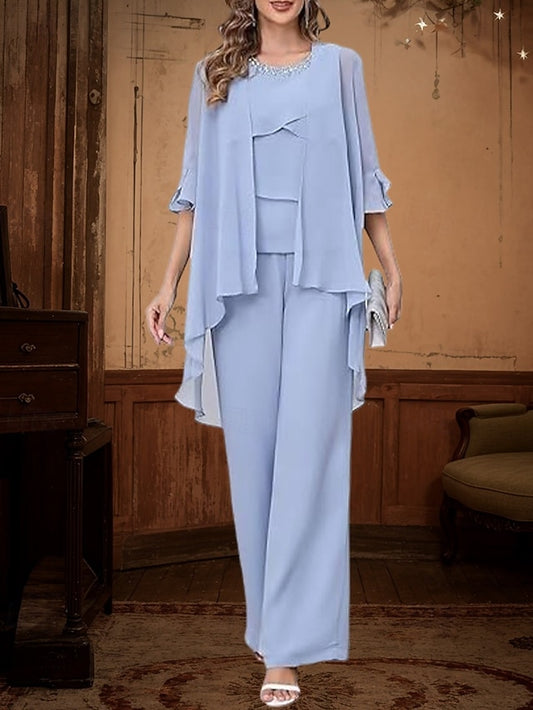 Mother Piece Elegant of Simple Dress the Bride Pantsuit 3