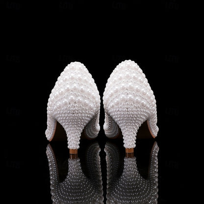 Women's Wedding White Shoes Dress Party