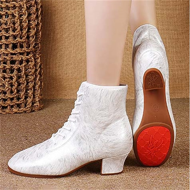Shoes with Dance Latin Elegant White Women's Comfortable