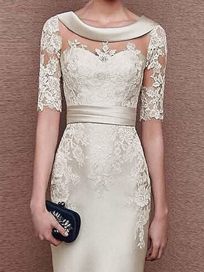 of Dress Wedding Vintage Elegant Mother Sheath Guest Bride the