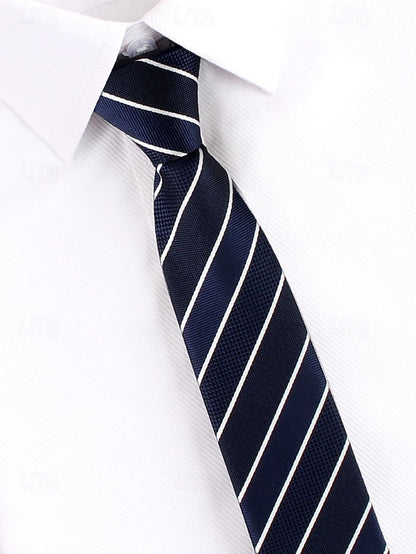 and Stripes Classic Men's Narrow Zip - Ties Pre-Tied