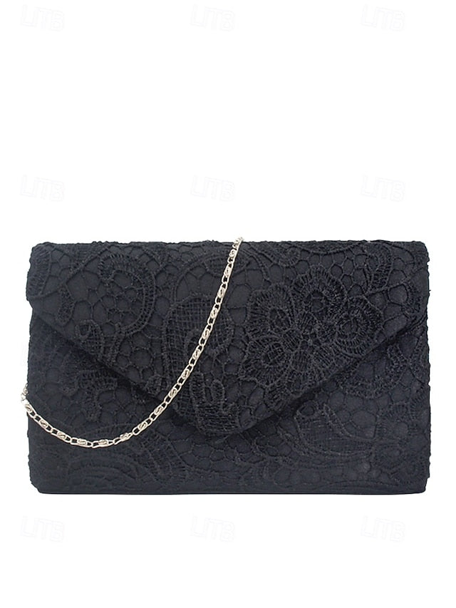 Lace Chain Women's Clutch Bag Evening Strap with