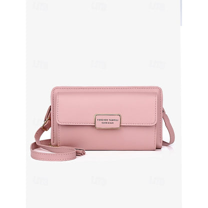 Wristlet Bag Crossbody Leather PU Women's Mobile Phone