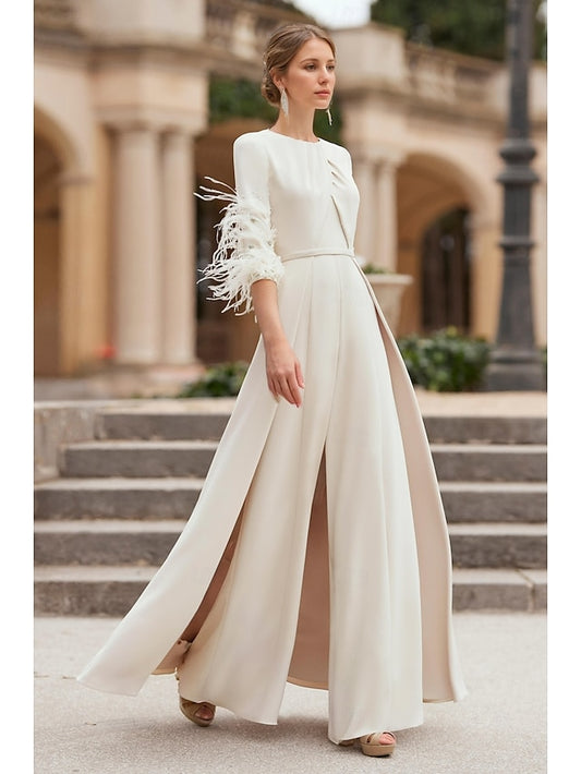 Mother Formal Wedding of Jumpsuit Elegant Bride Vintage the