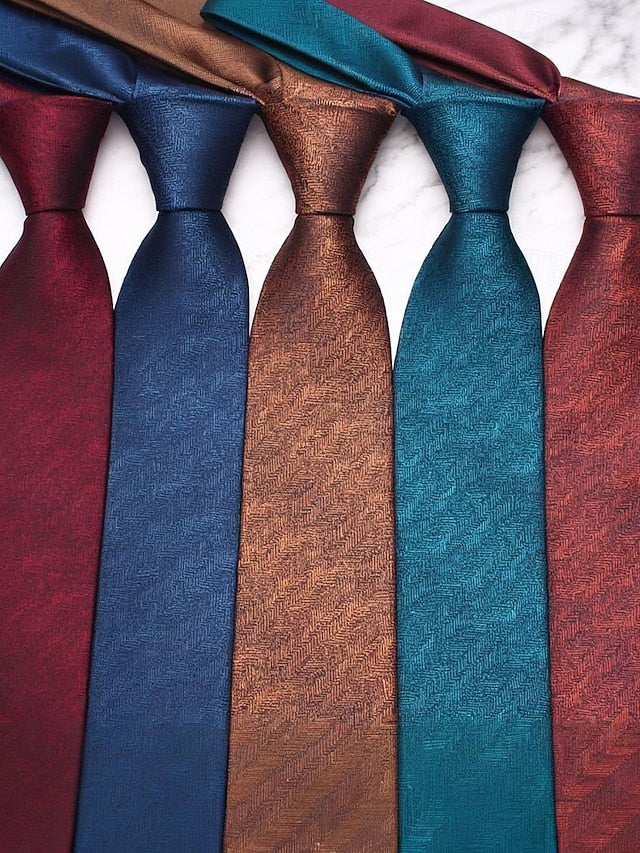 Men's – Polyester Herringbone Tie Stylish Christmas