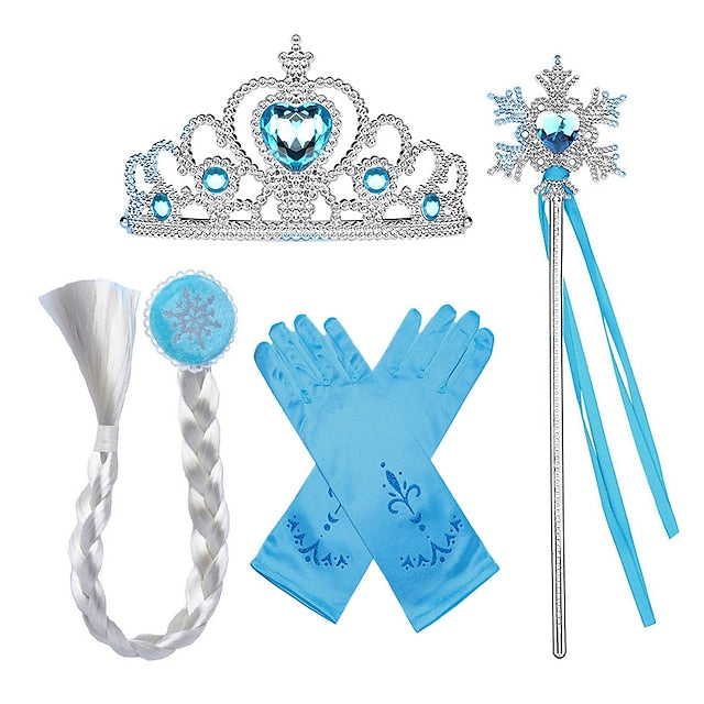 Elsa Party Frozen Dress Fairytale Flower Theme Girl Princess