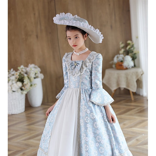 Vintage Flower Gothic Dress Masquerade Inspired Rococo Girl