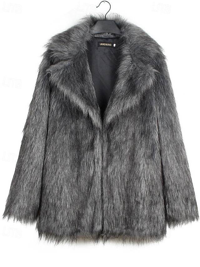 Fur Women's Furs Warm Comfortable Coat Faux