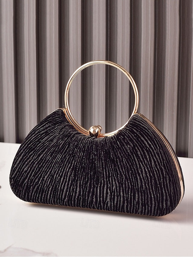 Red – Elegant Handbag Women's Christmas Velvet Party