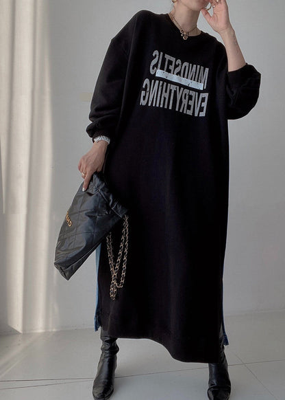 Patchwork Lange Kleider Denim Übergroße Natürliche Frühling Schwarz 