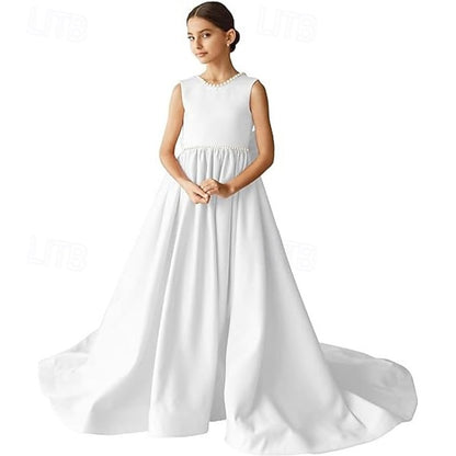 Dress Communion Party Flower Girl First Girls'