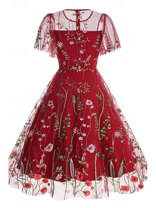 Women's Mini Dress A Line Dress Tulle Dress Elegant Party