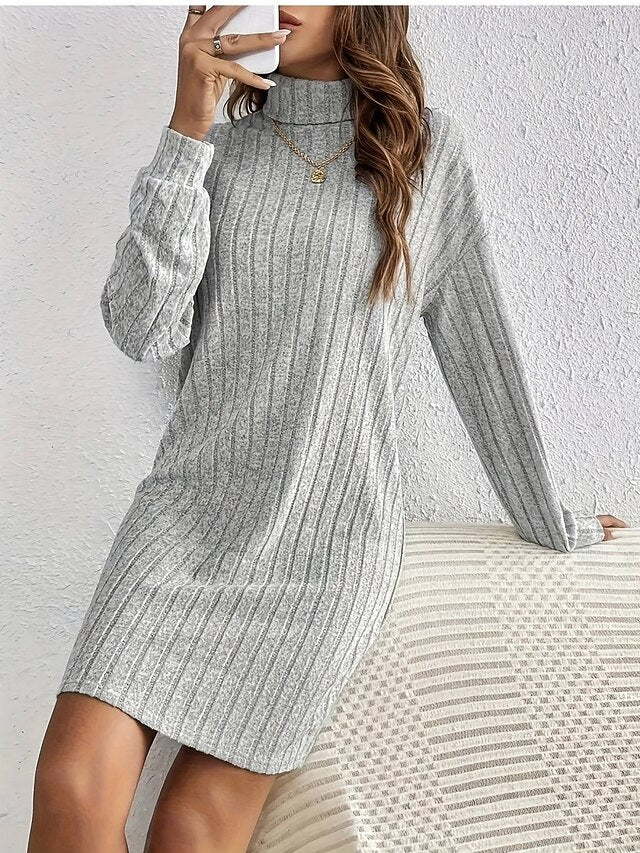 Women's Mini Dress Sweater Dress Casual Dress Fashion