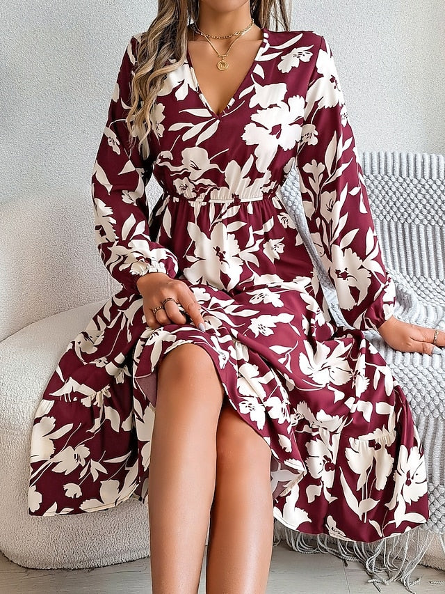 Women's Midi Dress Casual Dress Swing Dress A Line Dress