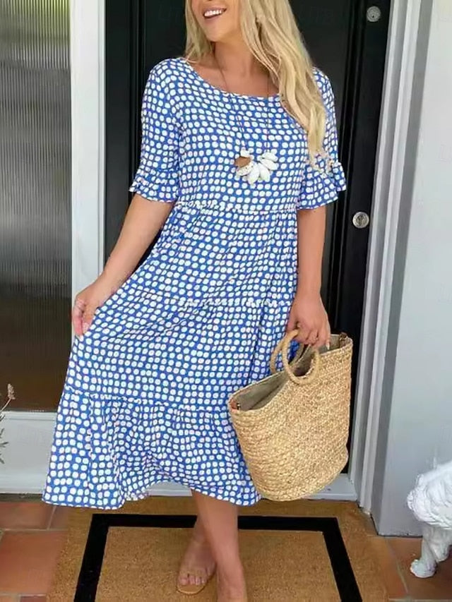 Women's Midi Dress Casual Dress Stylish Casual Vacation