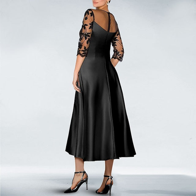 Dress Dresses A-Line Knee Elegant Wedding Formal Guest Cocktail