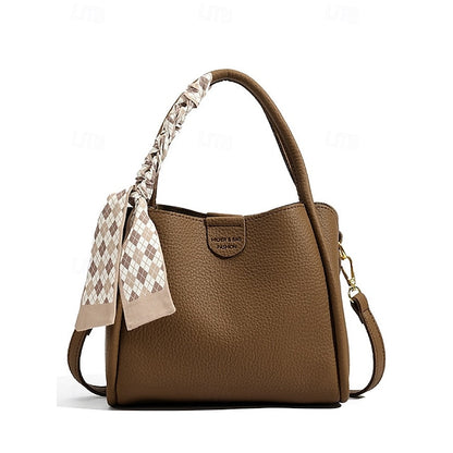 Handtasche Tasche Taschen Schulter Crossbody Damen Eimer PU