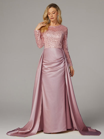 Dress Floor Elegant Carnival Evening Gown Mermaid Masquerade