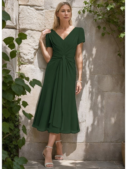 Bride Formal A-Line Wedding of Elegant Mother Dress Guest the