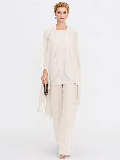 Beach of 3 Wedding Piece Bride the Mother Pantsuit