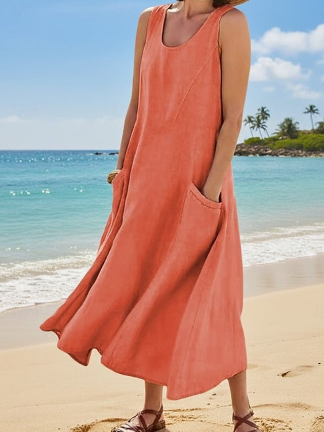 Women's Maxi Dress Sundress A Line Dress Vacation Casual
