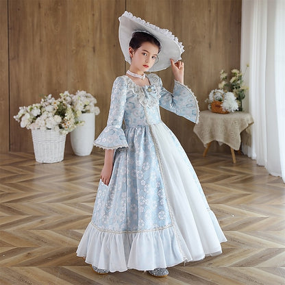 Vintage Flower Gothic Dress Masquerade Inspired Rococo Girl