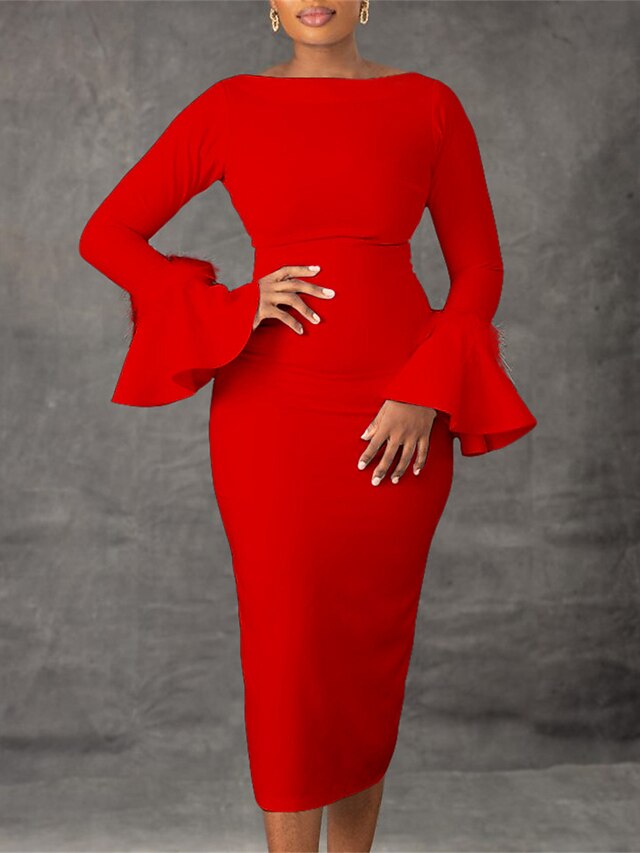 Women's White Dress Party Dress Feather Dress Feather Crew