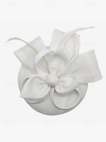 and Feather with Green Hat Fascinator Accents Women's Bow