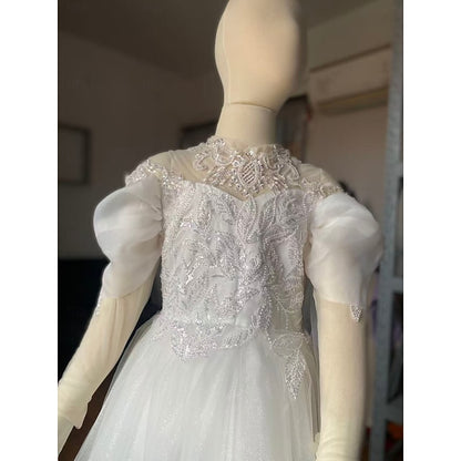 Girls' First Girl Flower Dress Kids Party Communion