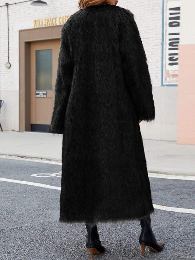 Women's Coat Furs Comfortable Warm Faux Fur
