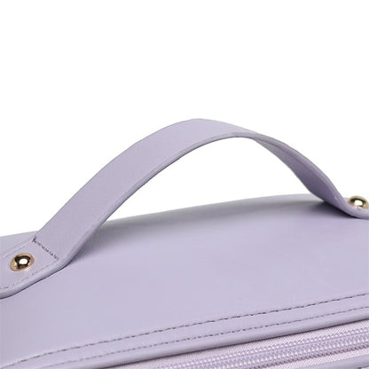 Sac à main de voyage en cuir PU pour femme, sac de maquillage et de cosmétiques