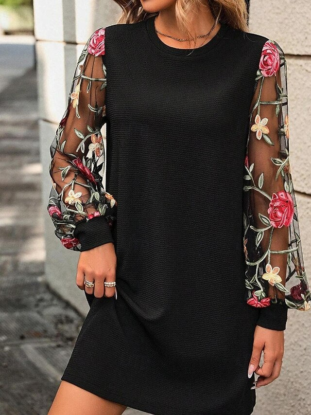 Women's Mini Dress Casual Dress T Shirt Dress Tee Dress