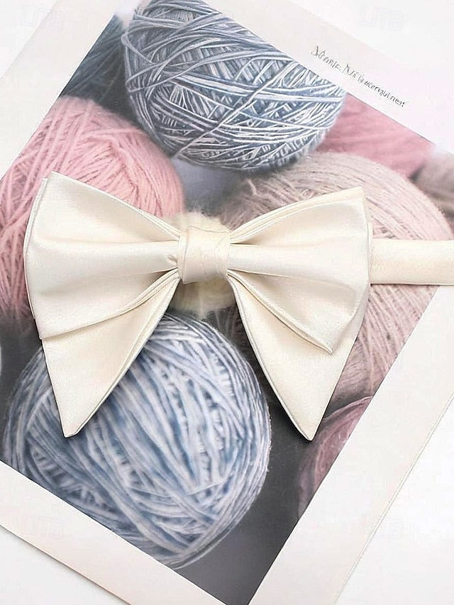 in Bow Colors Multiple Tie Satin Men's