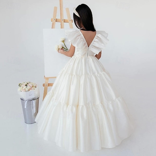 First Dress Formal Girl Girls' Communion Flower