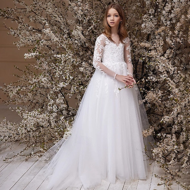 Girl Princess Flower Formal Dress Girls' First