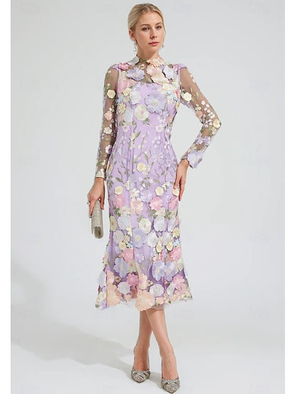 Floral of Dress A-Line Bride the Mother Embroidered